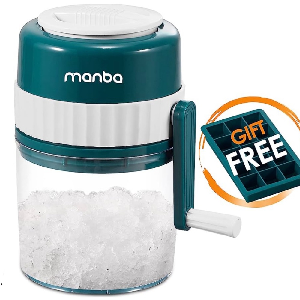 New in box MANBA Ice Shaver and Snow Cone Machine - with Free Ice Cube Trays